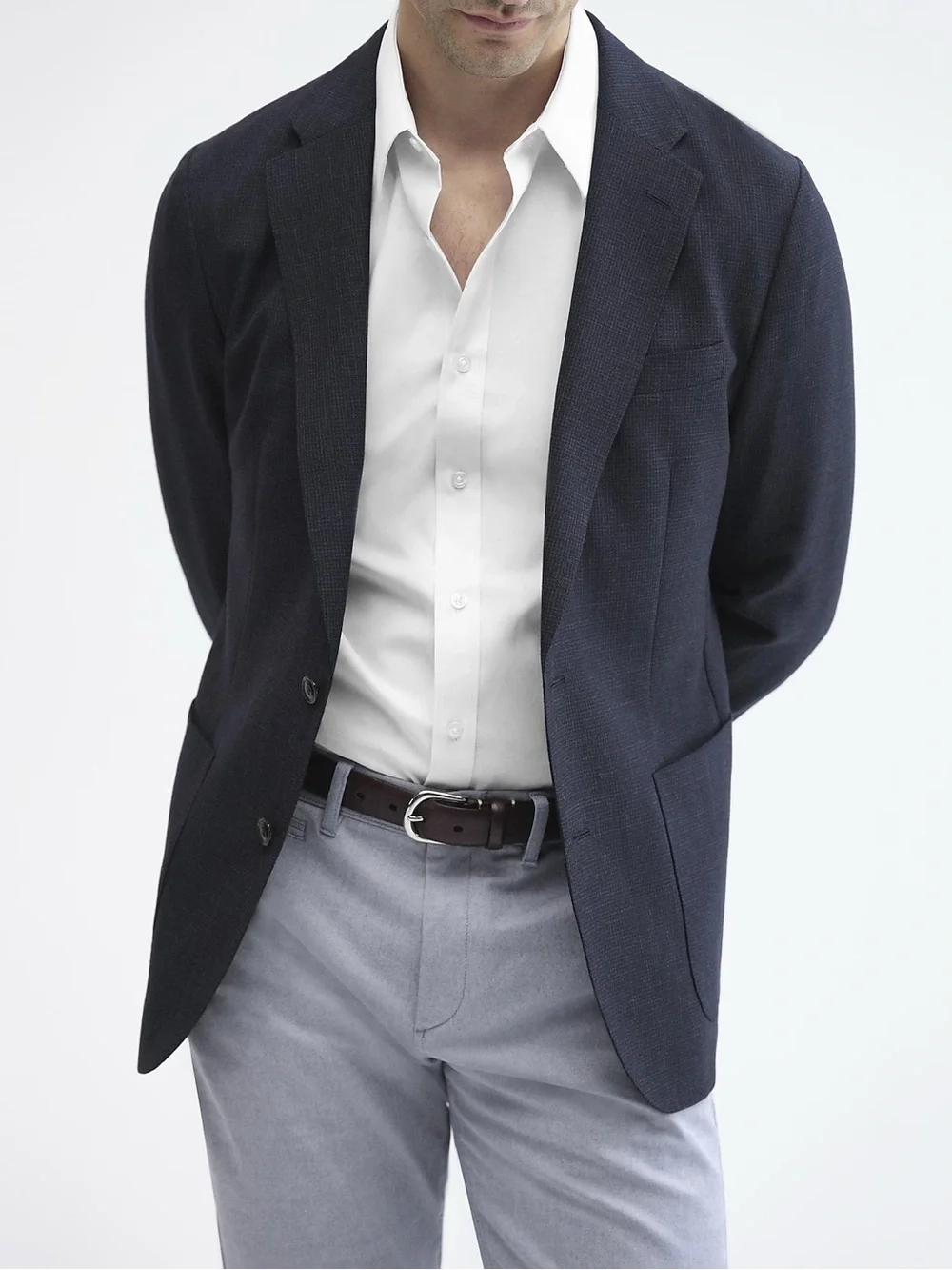 J. CREW Slim Bowery performance stretch dress shirt with spread collar L $98